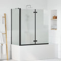 vidaXL Osłona prysznicowa Czarny 120 x 68 x 130 cm
