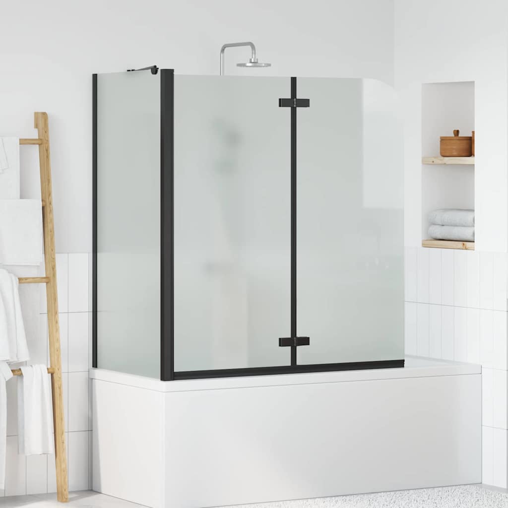 vidaXL Osłona prysznicowa Czarny 120 x 68 x 130 cm