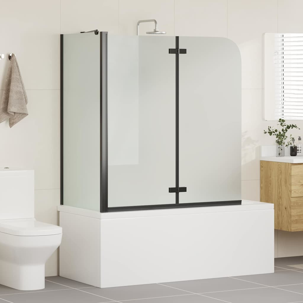 vidaXL Osłona prysznicowa Czarny 120 x 68 x 130 cm