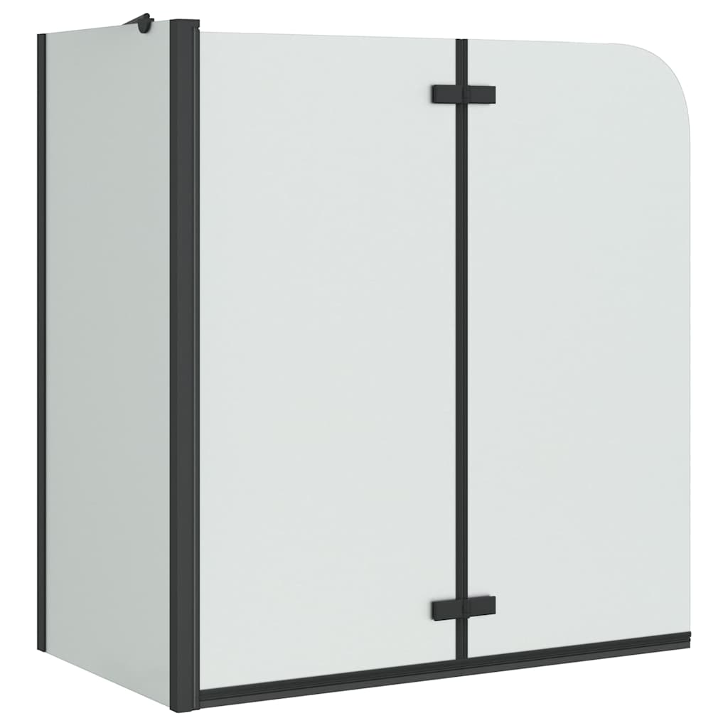 vidaXL Osłona prysznicowa Czarny 120 x 68 x 130 cm