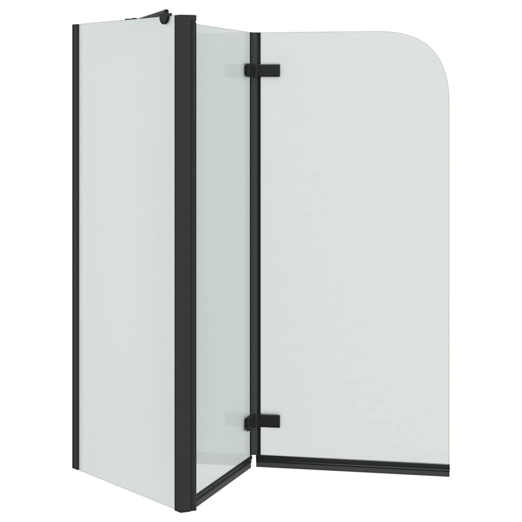 vidaXL Osłona prysznicowa Czarny 120 x 68 x 130 cm