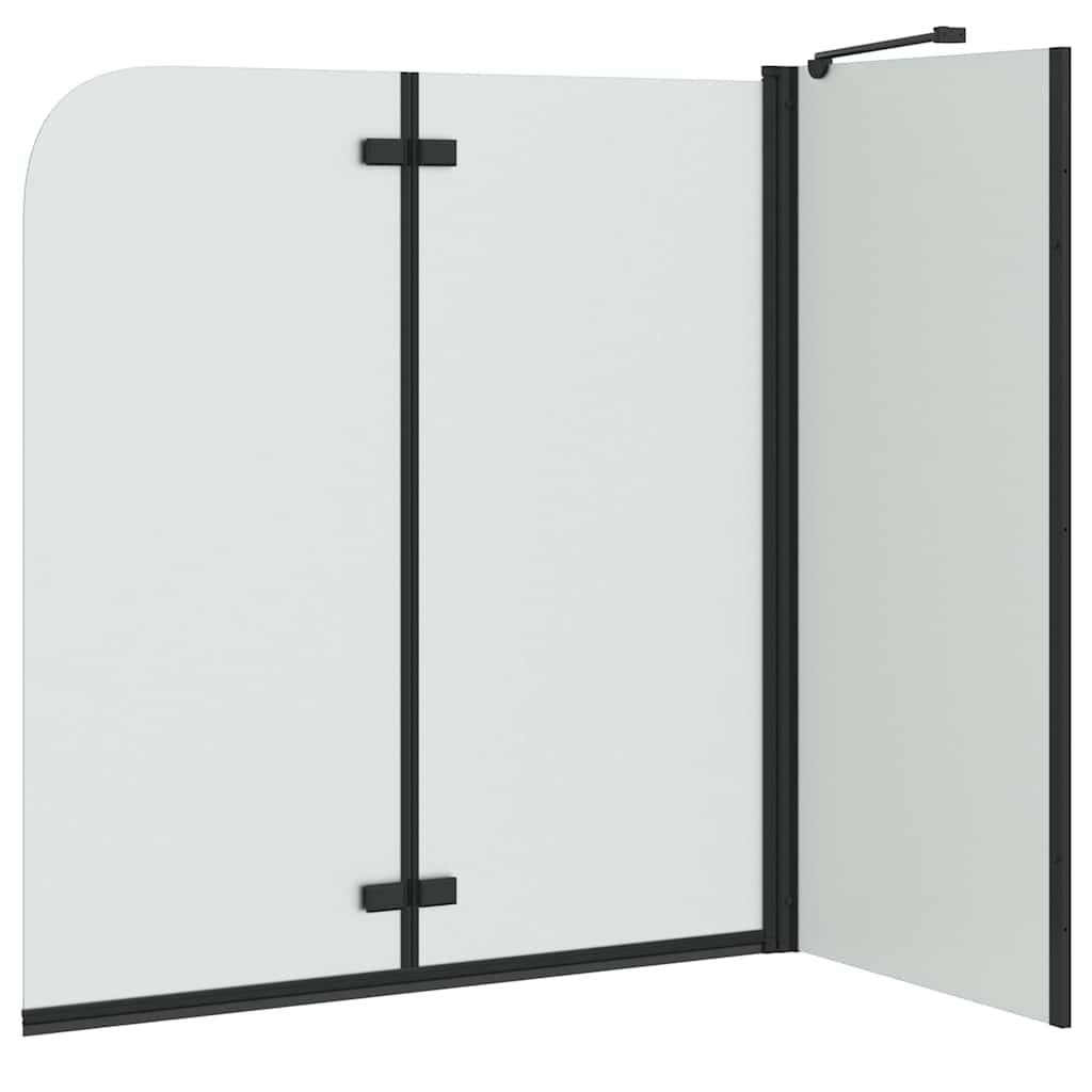 vidaXL Osłona prysznicowa Czarny 120 x 68 x 130 cm