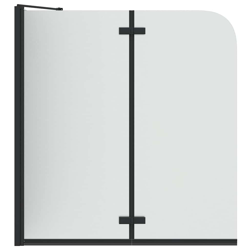 vidaXL Osłona prysznicowa Czarny 120 x 68 x 130 cm
