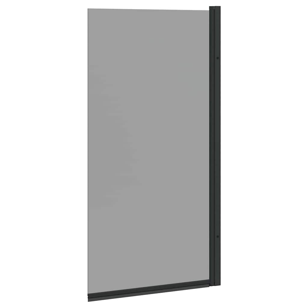 vidaXL Ścianka prysznicowa do kąpieli Czarny 68 x 130 cm