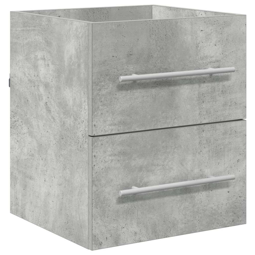 vidaXL Szafka umywalkowa z szufladą Betonowy szary 38,5 x 41 x 48 cm