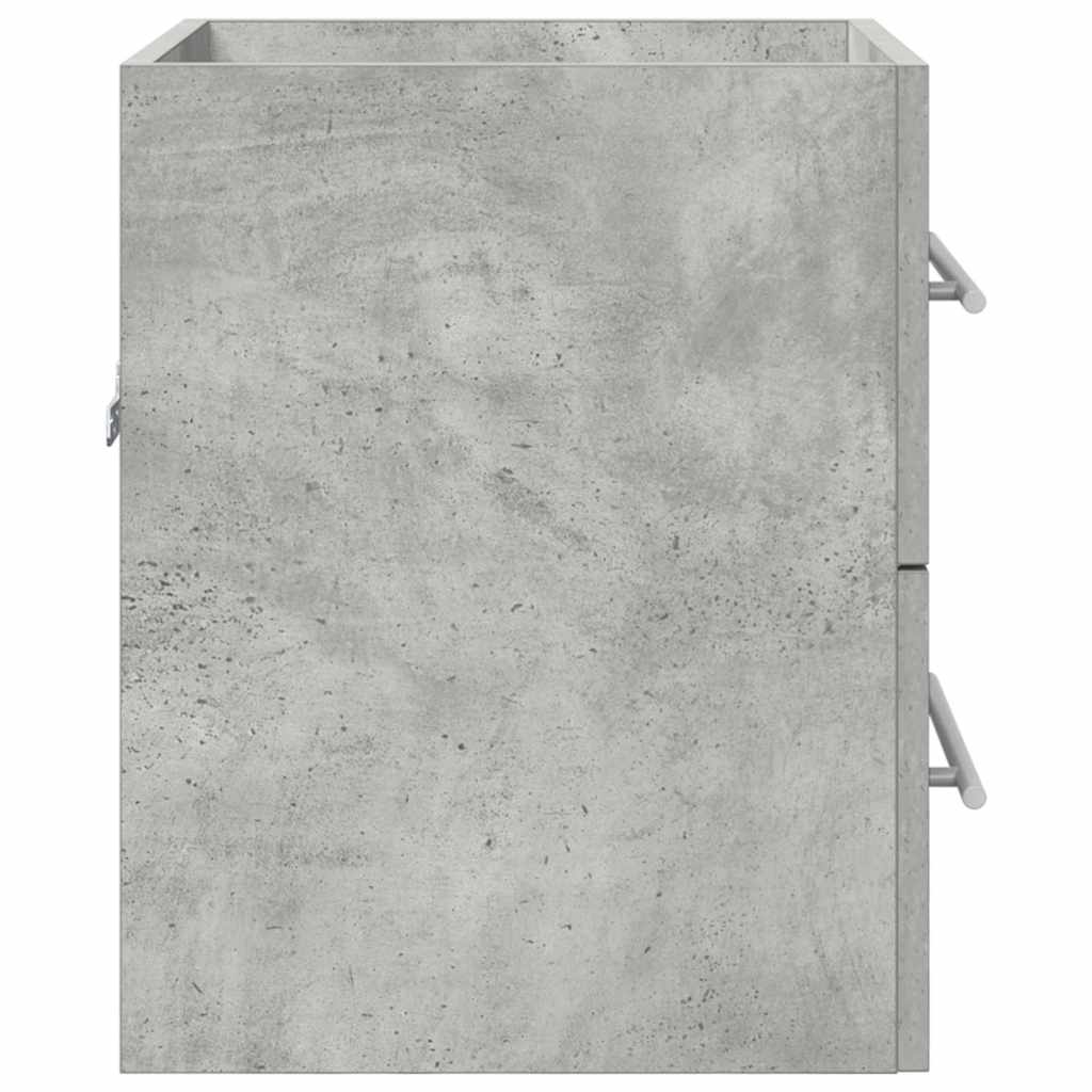 vidaXL Szafka umywalkowa z szufladą Betonowy szary 38,5 x 41 x 48 cm