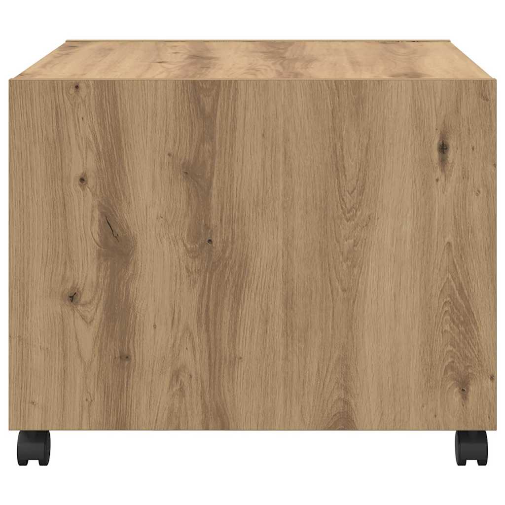 vidaXL Stolik kawowy z szufladą Dąb rzemieślniczy 55 x 55 x 45cm