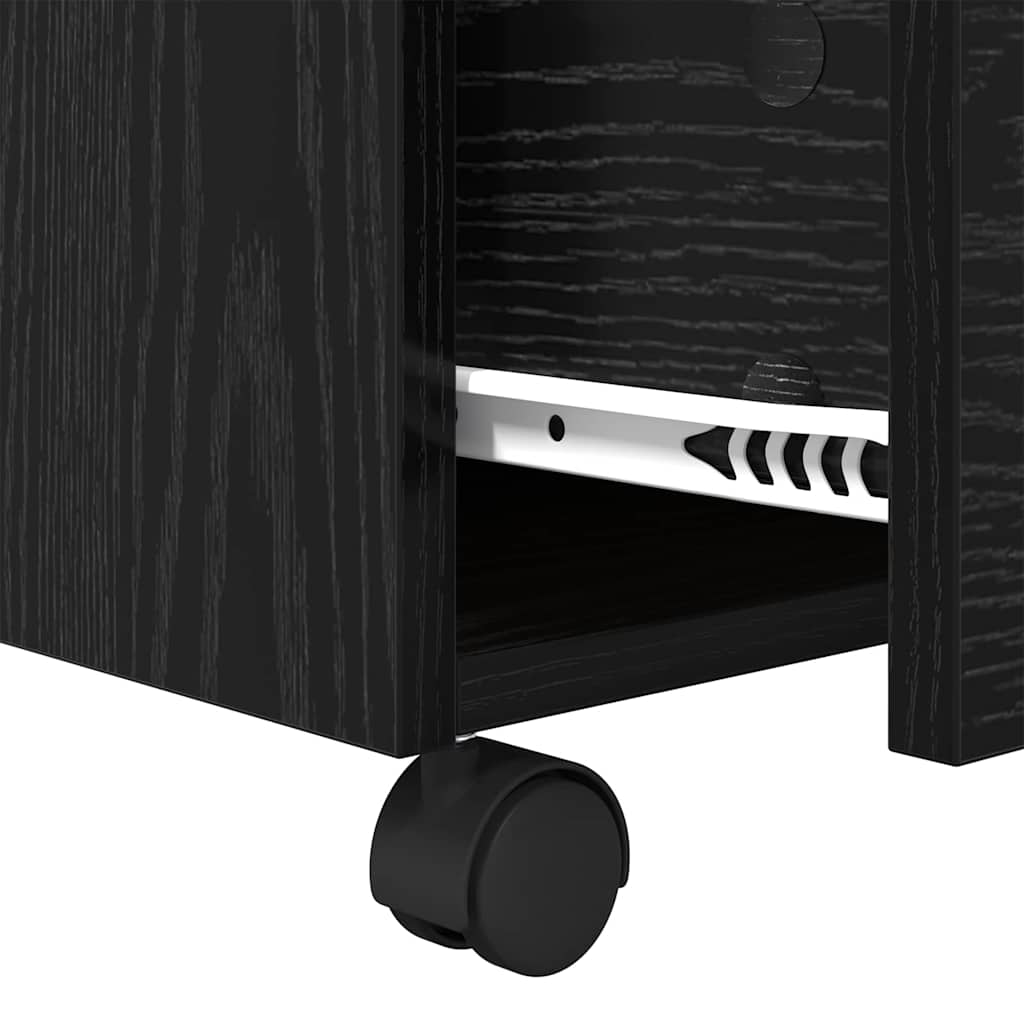 vidaXL Stolik kawowy Czarny Dąb 55 x 55 x 45cm Materiał drewnopochodny