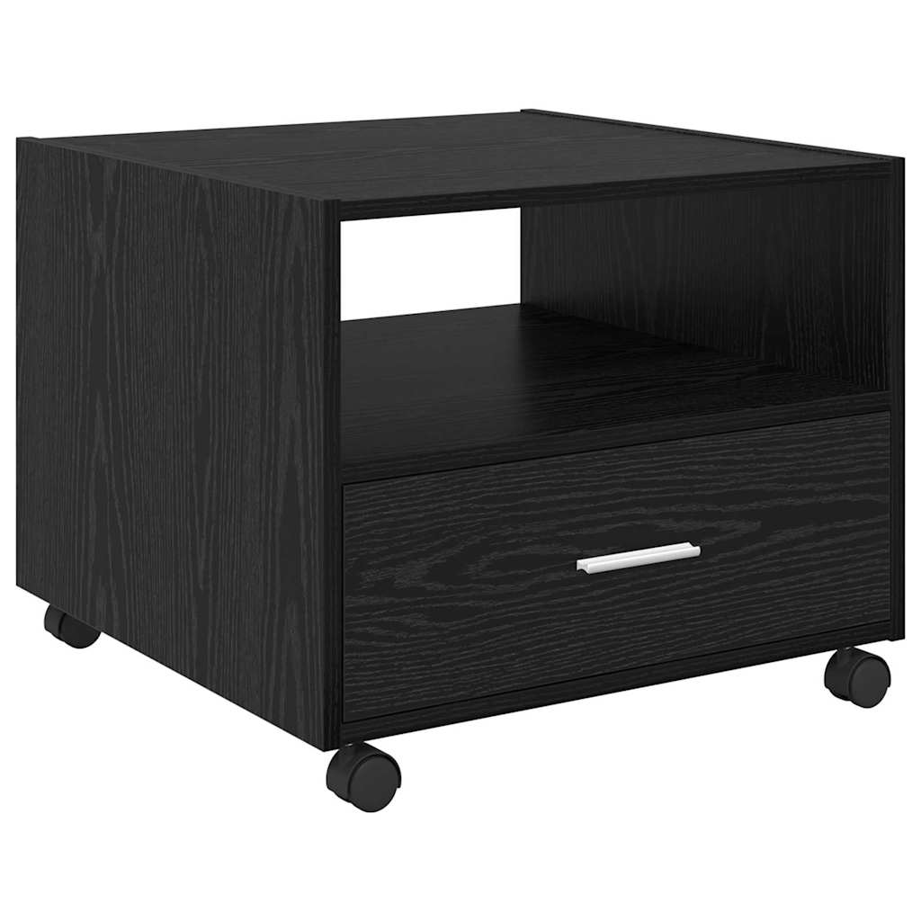vidaXL Stolik kawowy Czarny Dąb 55 x 55 x 45cm Materiał drewnopochodny