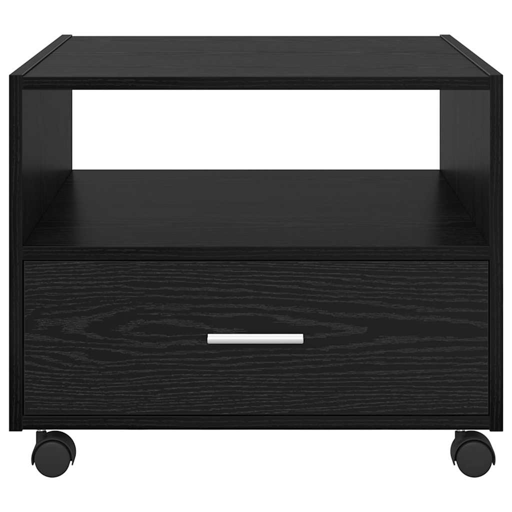 vidaXL Stolik kawowy Czarny Dąb 55 x 55 x 45cm Materiał drewnopochodny