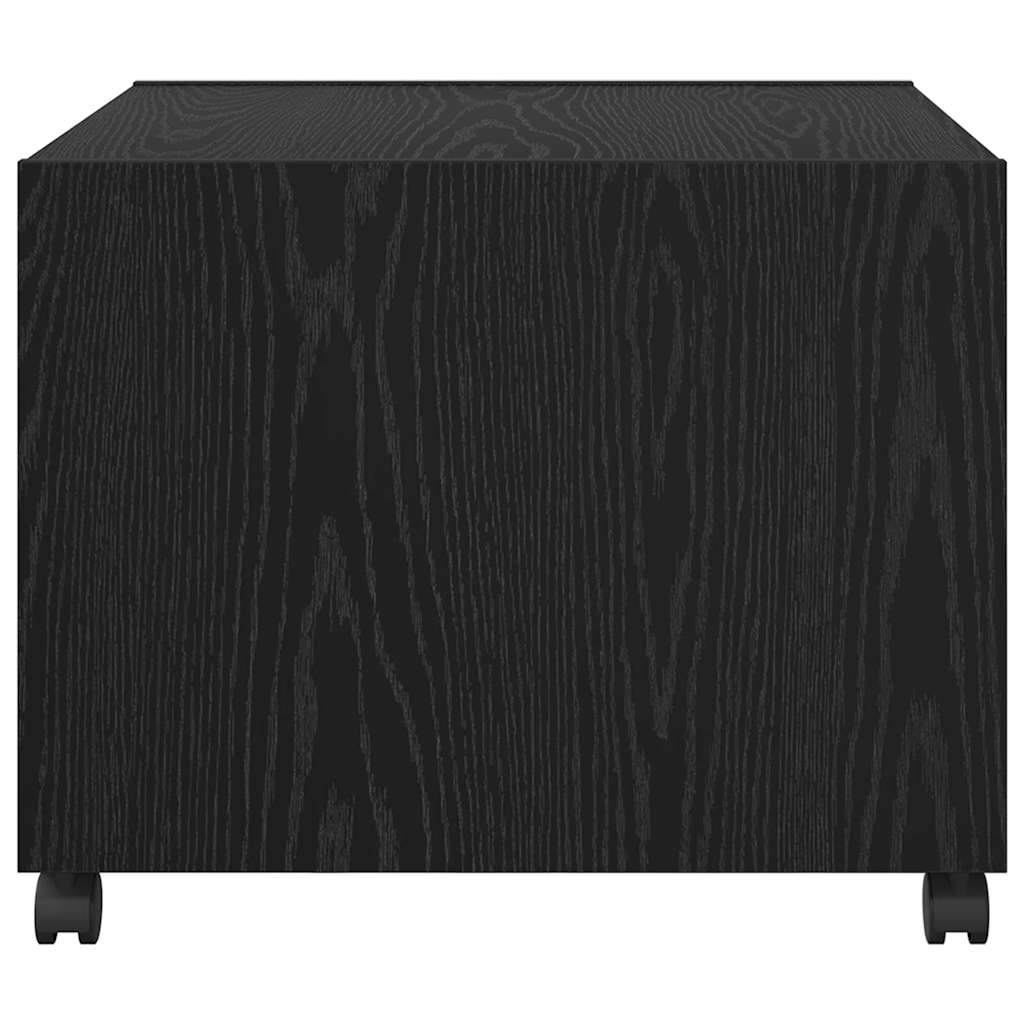 vidaXL Stolik kawowy Czarny Dąb 55 x 55 x 45cm Materiał drewnopochodny