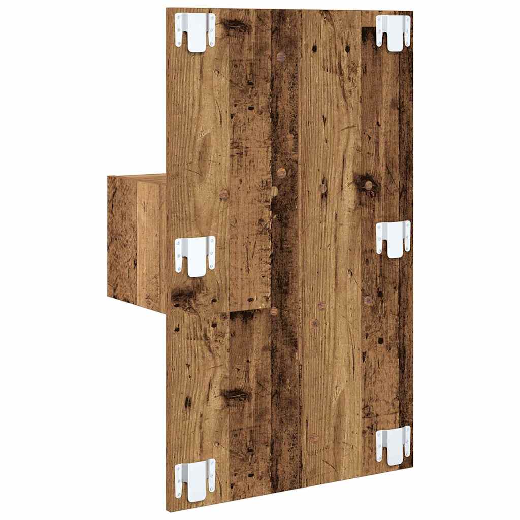 vidaXL Szafka Nocna z szufladą 2 pcs Stare drewno 50 x 32,5 x 80cm
