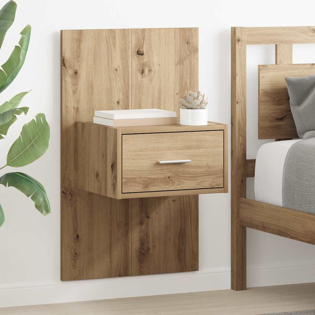 vidaXL Szafka Nocna 2 pcs Dąb rzemieślniczy 50 x 32,5 x 80cm