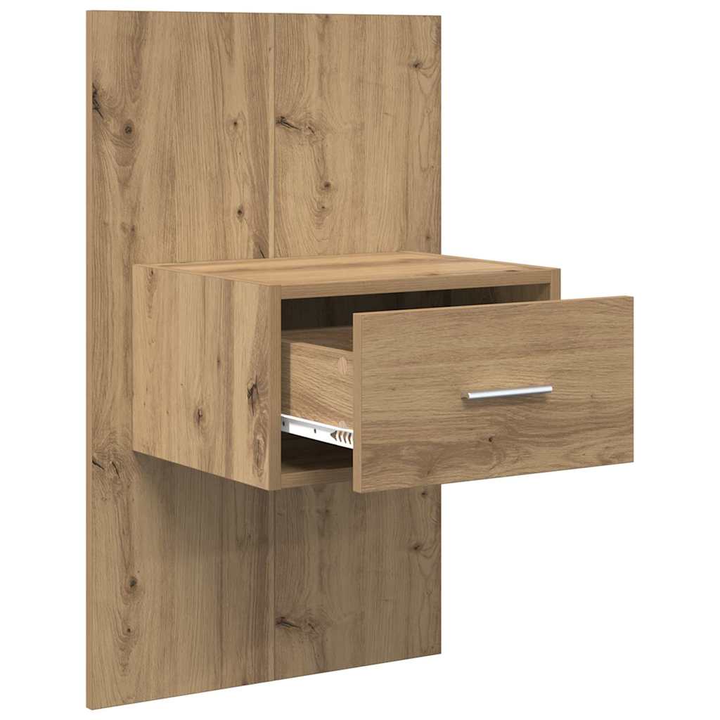 vidaXL Szafka Nocna 2 pcs Dąb rzemieślniczy 50 x 32,5 x 80cm