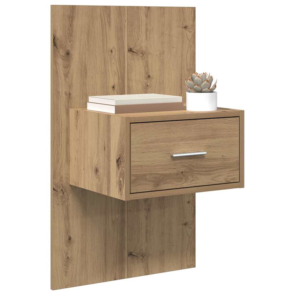 vidaXL Szafka Nocna 2 pcs Dąb rzemieślniczy 50 x 32,5 x 80cm