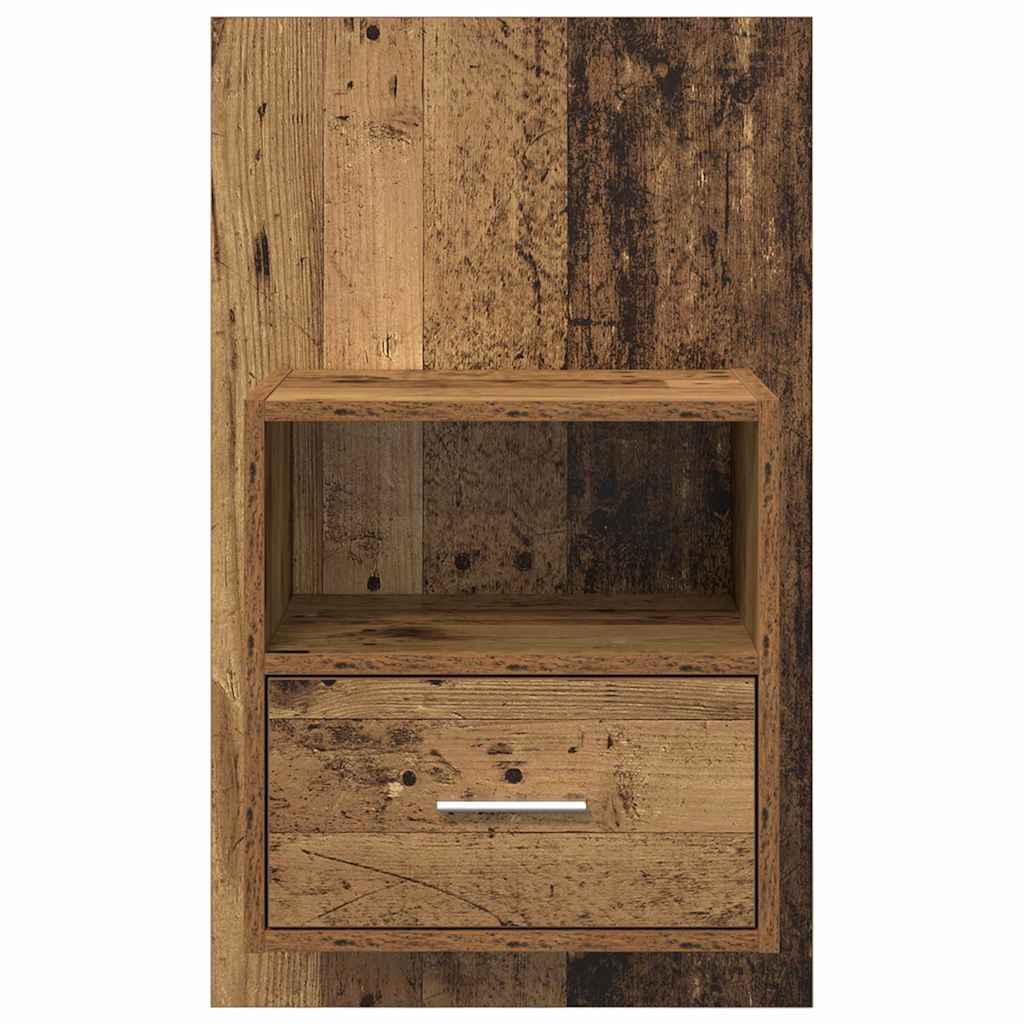 vidaXL Szafka Nocna z szufladą 2 pcs Stare drewno 50 x 32.5 x 80cm