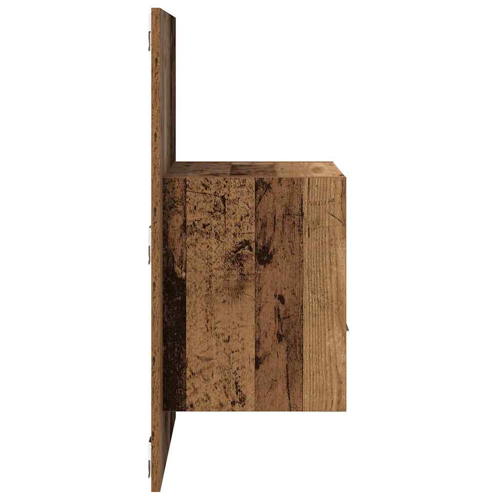 vidaXL Szafka Nocna z szufladą 2 pcs Stare drewno 50 x 32.5 x 80cm