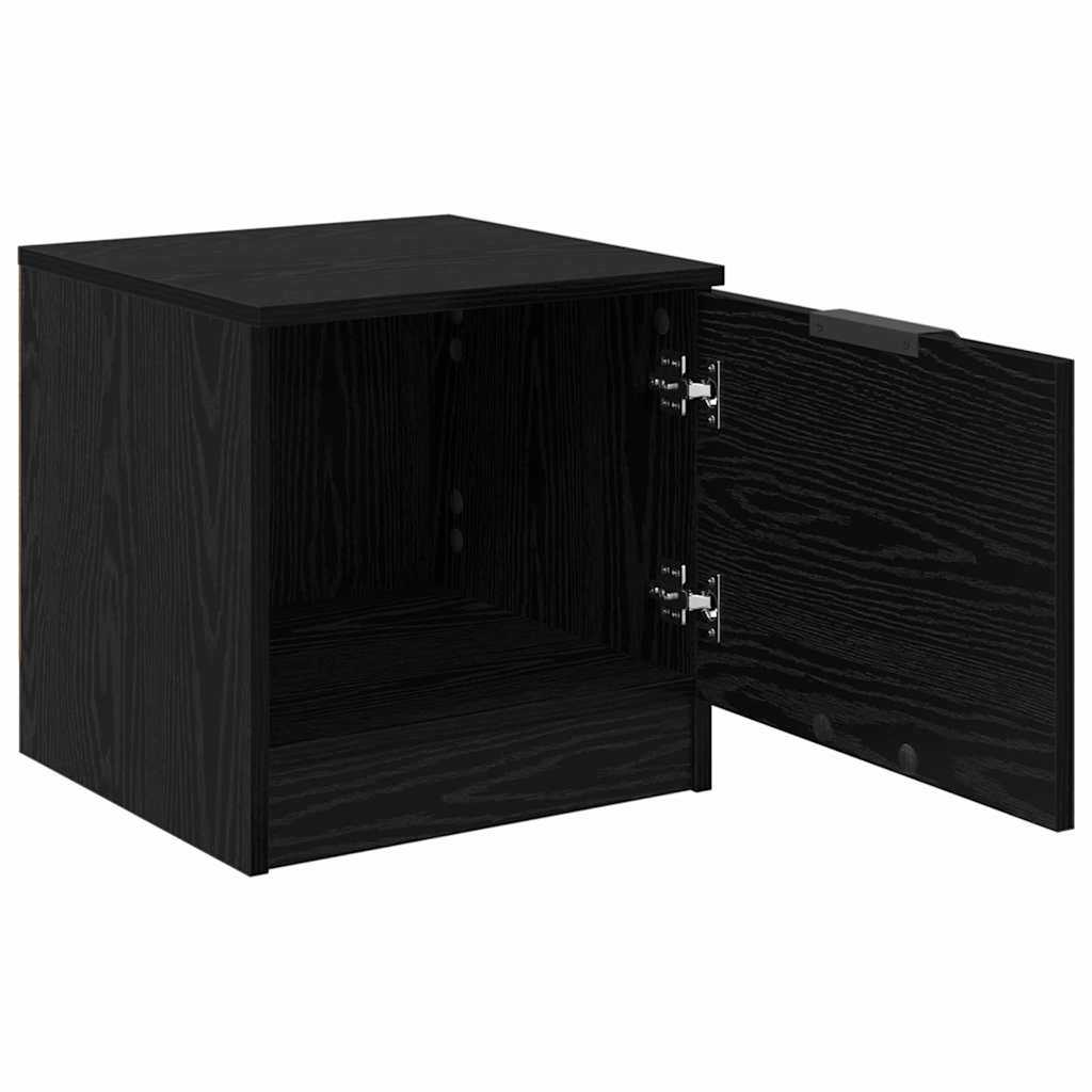 vidaXL Szafka pod łóżko z szufladą 2 pcs Czarny Dąb 40 x 39 x 40cm