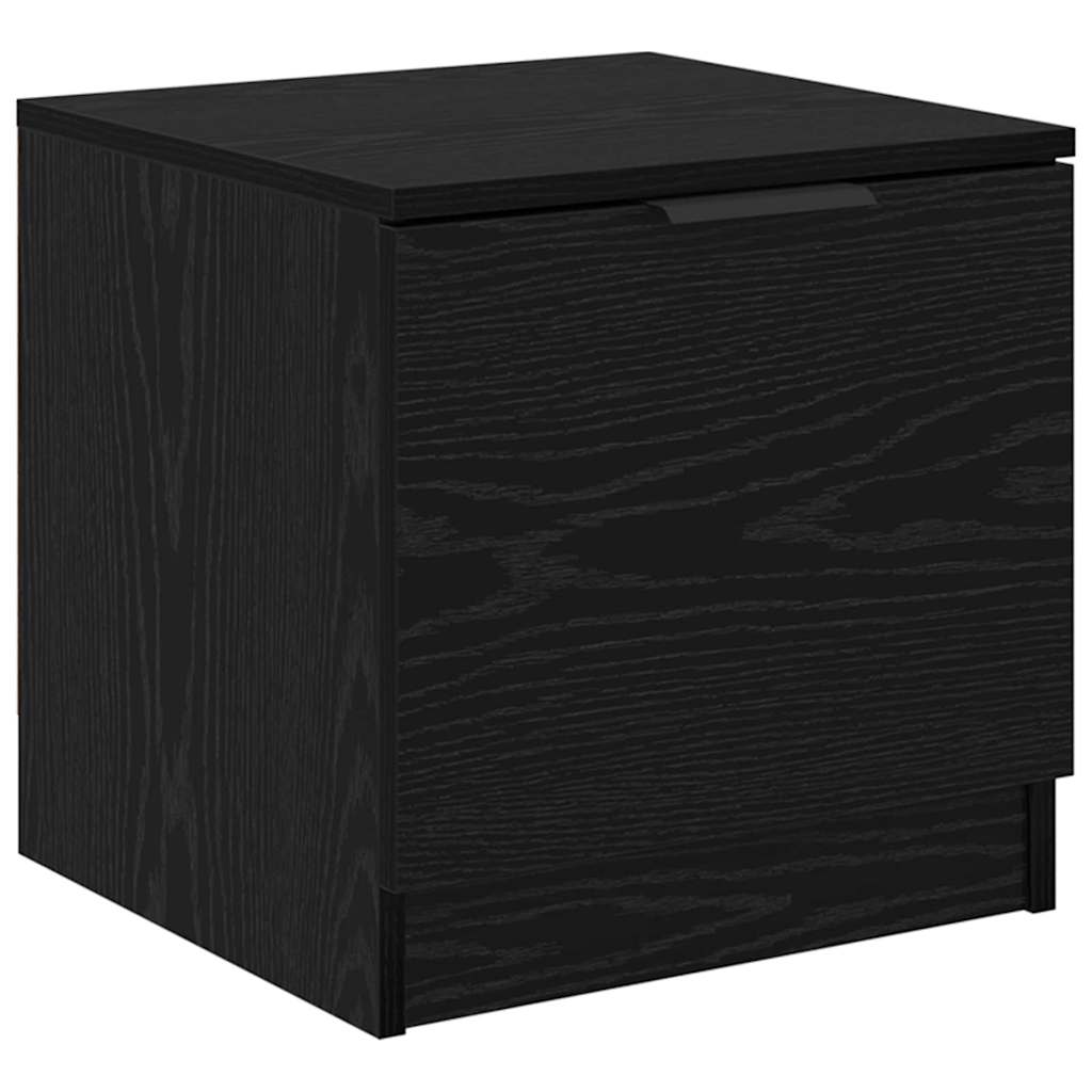 vidaXL Szafka pod łóżko z szufladą 2 pcs Czarny Dąb 40 x 39 x 40cm