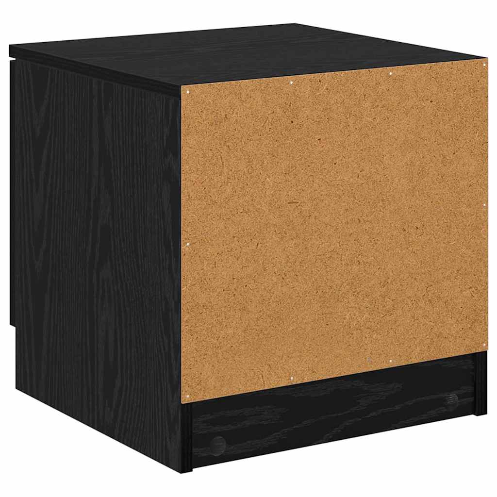 vidaXL Szafka pod łóżko z szufladą 2 pcs Czarny Dąb 40 x 39 x 40cm