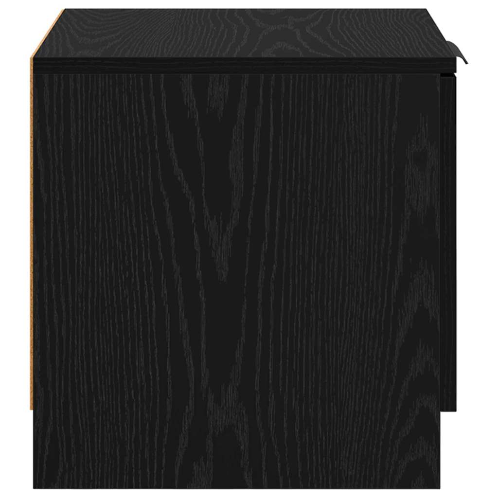 vidaXL Szafka pod łóżko z szufladą 2 pcs Czarny Dąb 40 x 39 x 40cm
