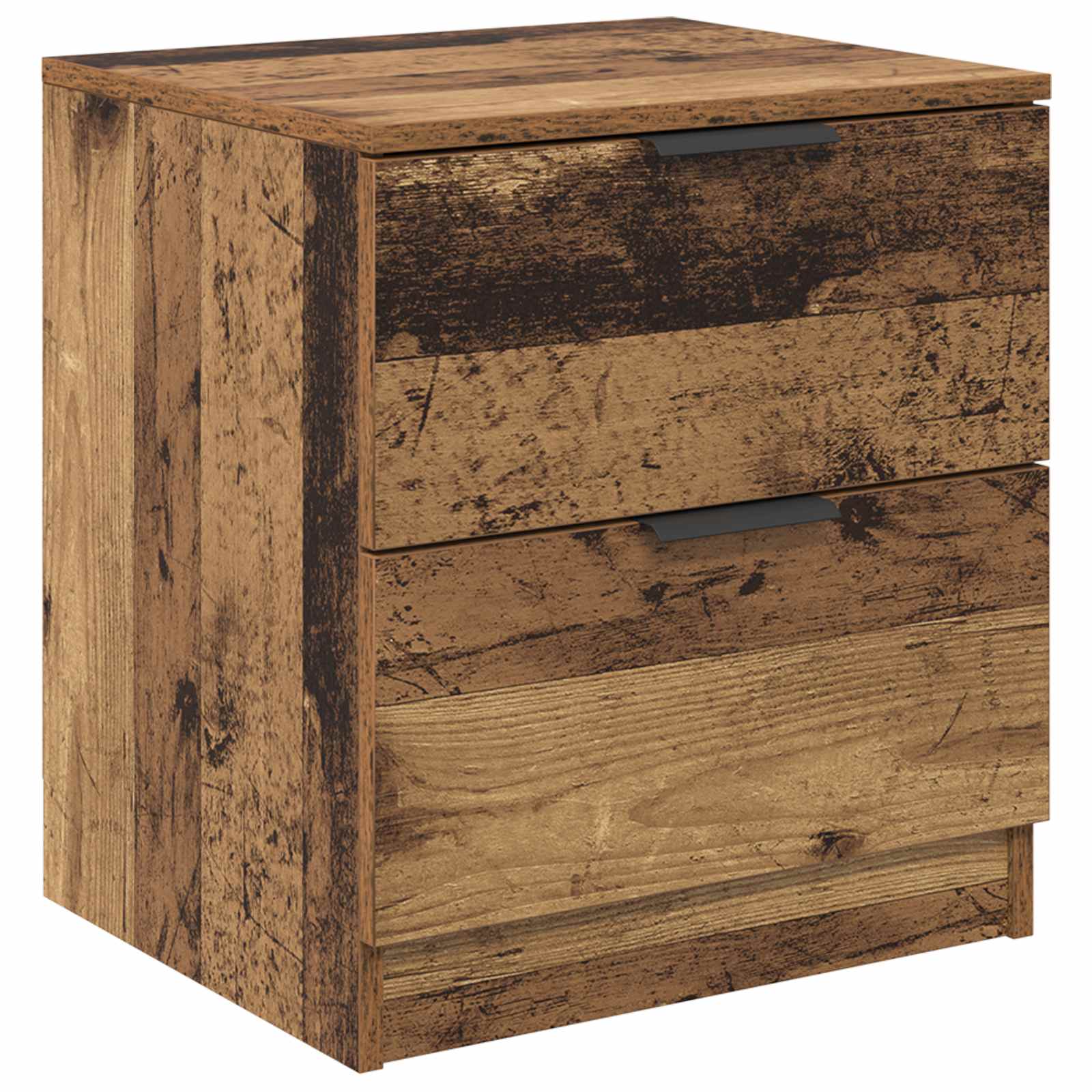 vidaXL Szafka Nocna z szufladą 2 pcs Stare drewno 45 x 39 x 50cm
