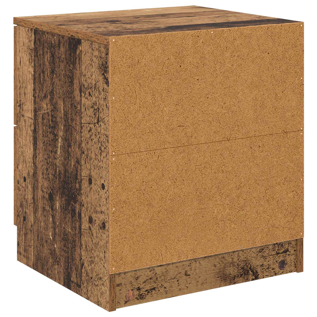 vidaXL Szafka Nocna z szufladą 2 pcs Stare drewno 45 x 39 x 50cm