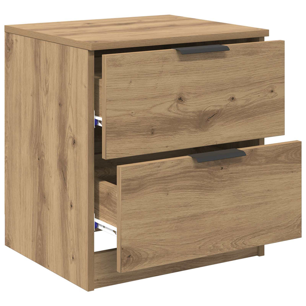 vidaXL Szafka Nocna z szufladą 2 pcs Dąb rzemieślniczy 45 x 39 x 50cm