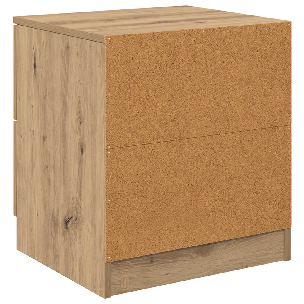 vidaXL Szafka Nocna z szufladą 2 pcs Dąb rzemieślniczy 45 x 39 x 50cm