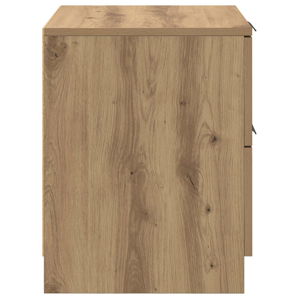 vidaXL Szafka Nocna z szufladą 2 pcs Dąb rzemieślniczy 45 x 39 x 50cm