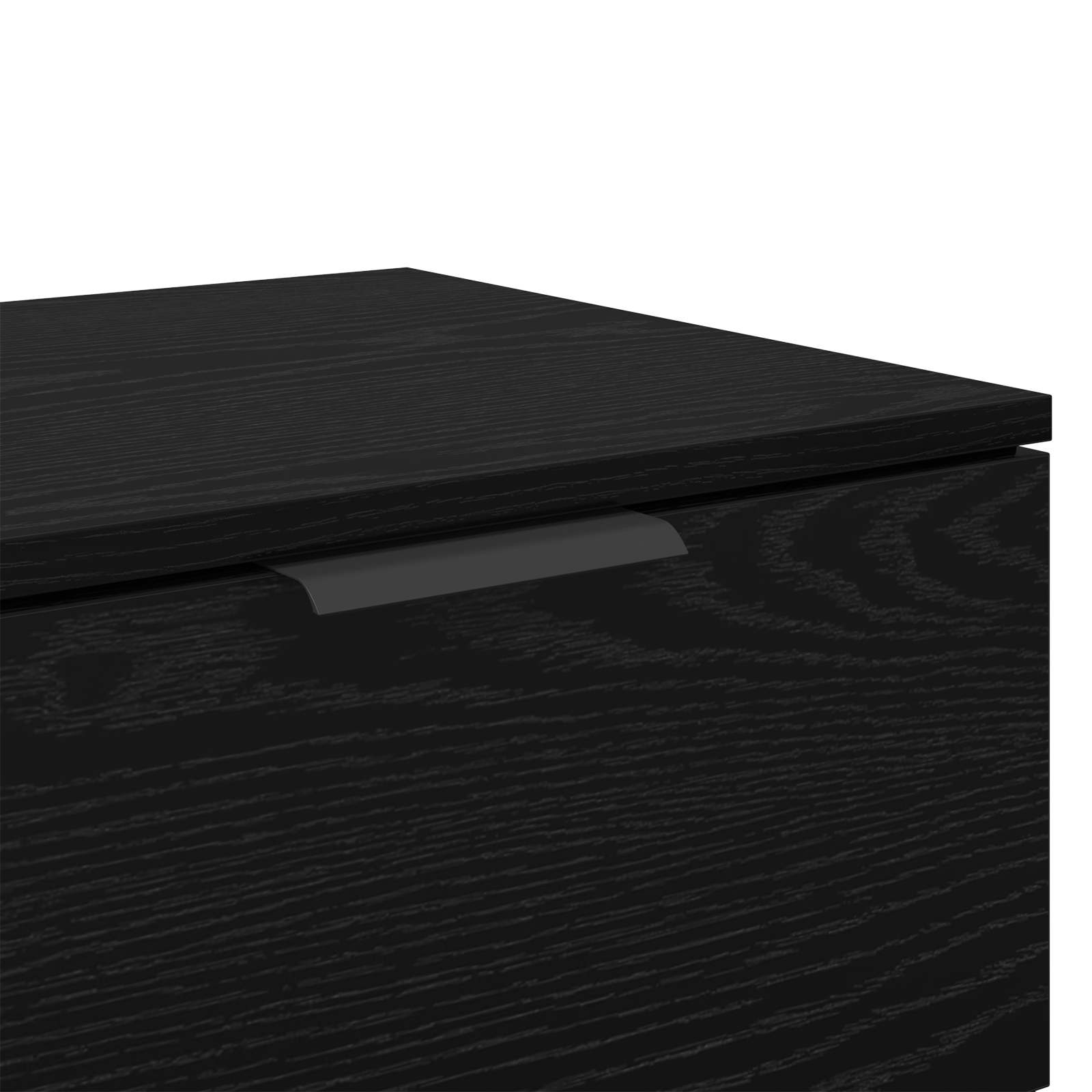 vidaXL Szafka Nocna z szufladą 2 pcs Czarny Dąb 45 x 39 x 50cm