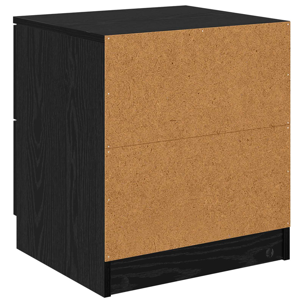 vidaXL Szafka Nocna z szufladą 2 pcs Czarny Dąb 45 x 39 x 50cm