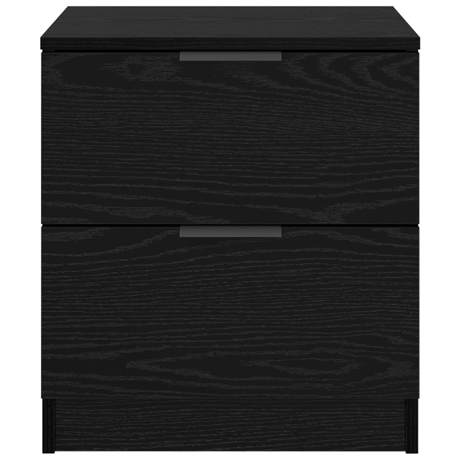 vidaXL Szafka Nocna z szufladą 2 pcs Czarny Dąb 45 x 39 x 50cm