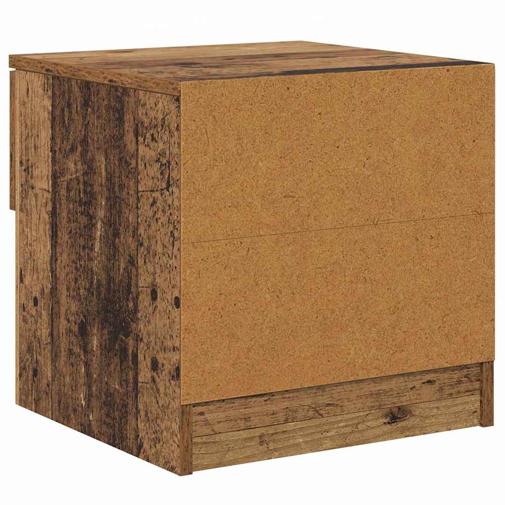 vidaXL Szafka pod łóżko z szufladą 2 pcs Stare drewno 40 x 39 x 40cm
