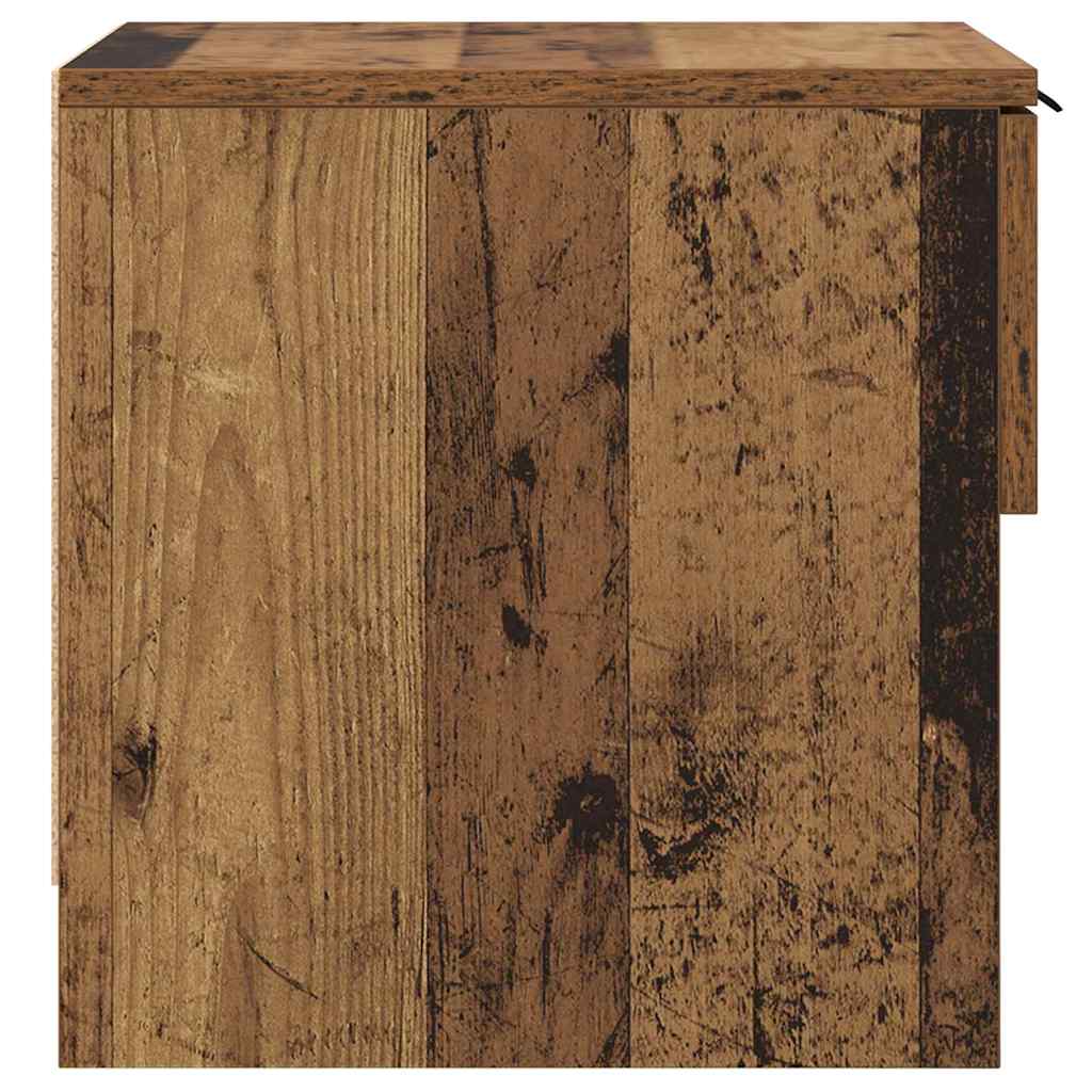 vidaXL Szafka pod łóżko z szufladą 2 pcs Stare drewno 40 x 39 x 40cm