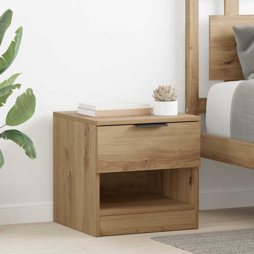 vidaXL Szafka pod łóżko 2 pcs Dąb rzemieślniczy 40 x 39 x 40cm