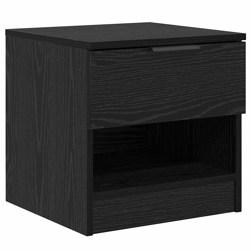 vidaXL Szafka pod łóżko z szufladą 2 pcs Czarny Dąb 40 x 39 x 40cm