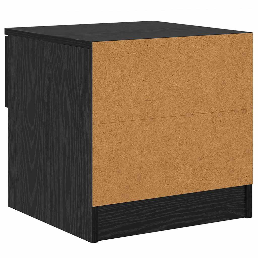 vidaXL Szafka pod łóżko z szufladą 2 pcs Czarny Dąb 40 x 39 x 40cm