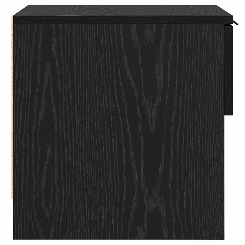 vidaXL Szafka pod łóżko z szufladą 2 pcs Czarny Dąb 40 x 39 x 40cm