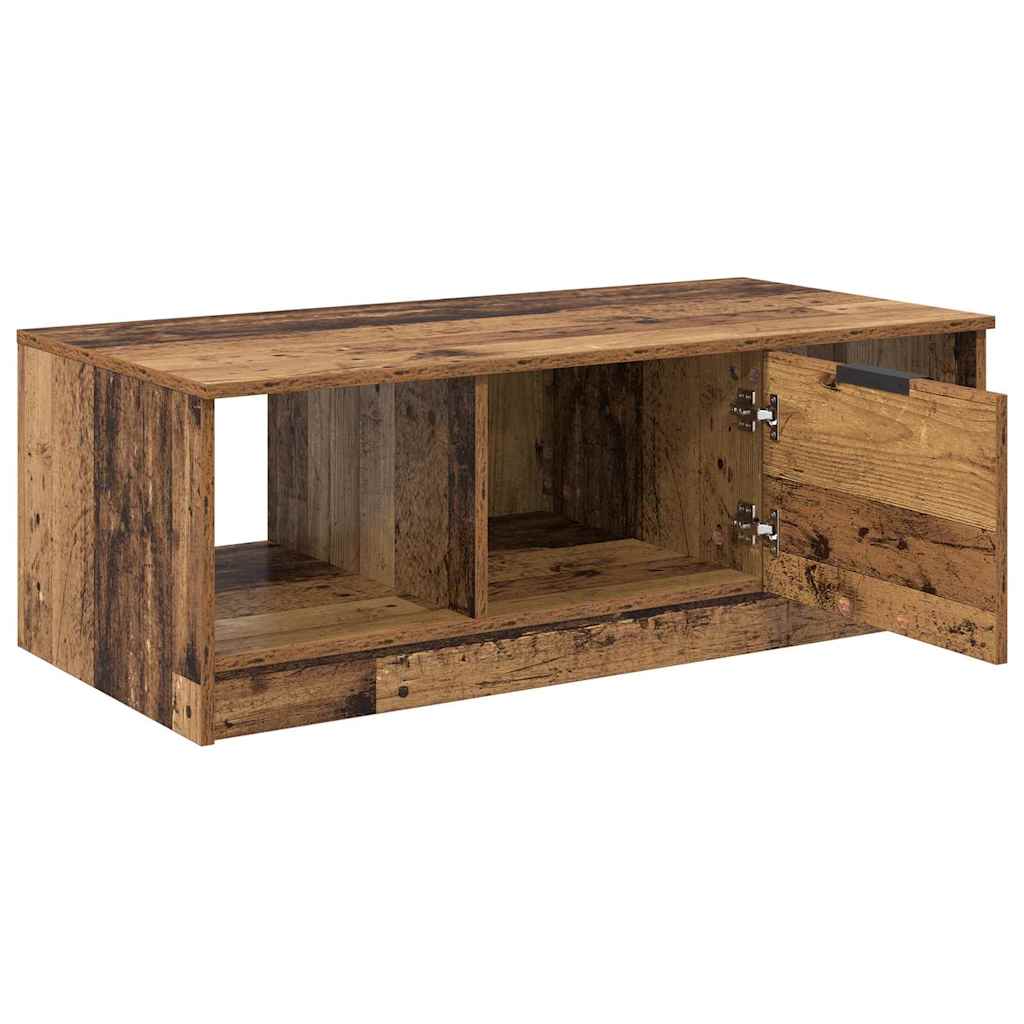 vidaXL Stolik kawowy z szufladą Stare drewno 102 x 50 x 36cm