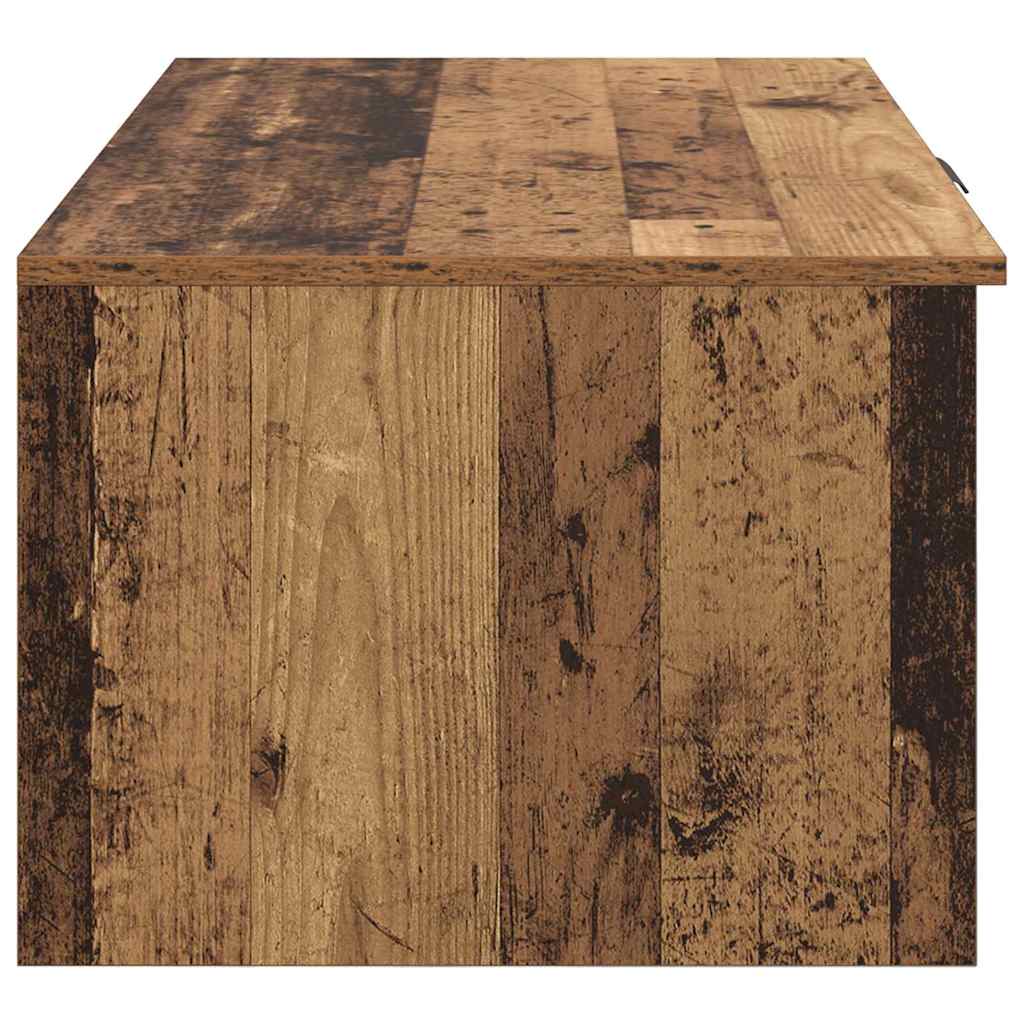 vidaXL Stolik kawowy z szufladą Stare drewno 102 x 50 x 36cm