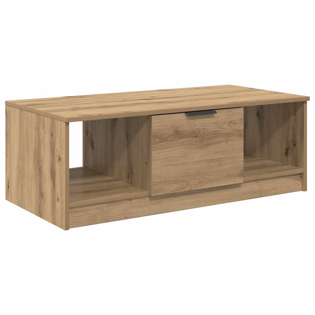 vidaXL Stolik kawowy z szufladą Dąb rzemieślniczy 102 x 50 x 36cm