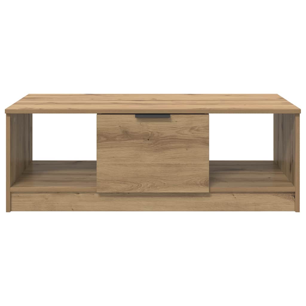 vidaXL Stolik kawowy z szufladą Dąb rzemieślniczy 102 x 50 x 36cm