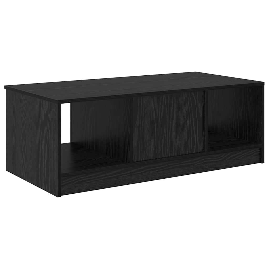 vidaXL Stolik kawowy z szufladą Czarny Dąb 102 x 50 x 36cm