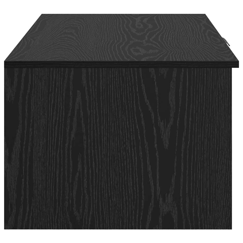 vidaXL Stolik kawowy z szufladą Czarny Dąb 102 x 50 x 36cm