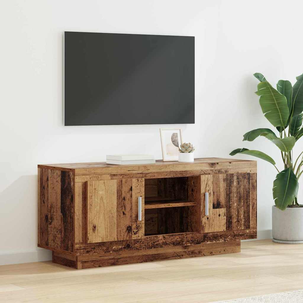 vidaXL Szafka pod telewizor Stare drewno 102 x 35 x 45 cm