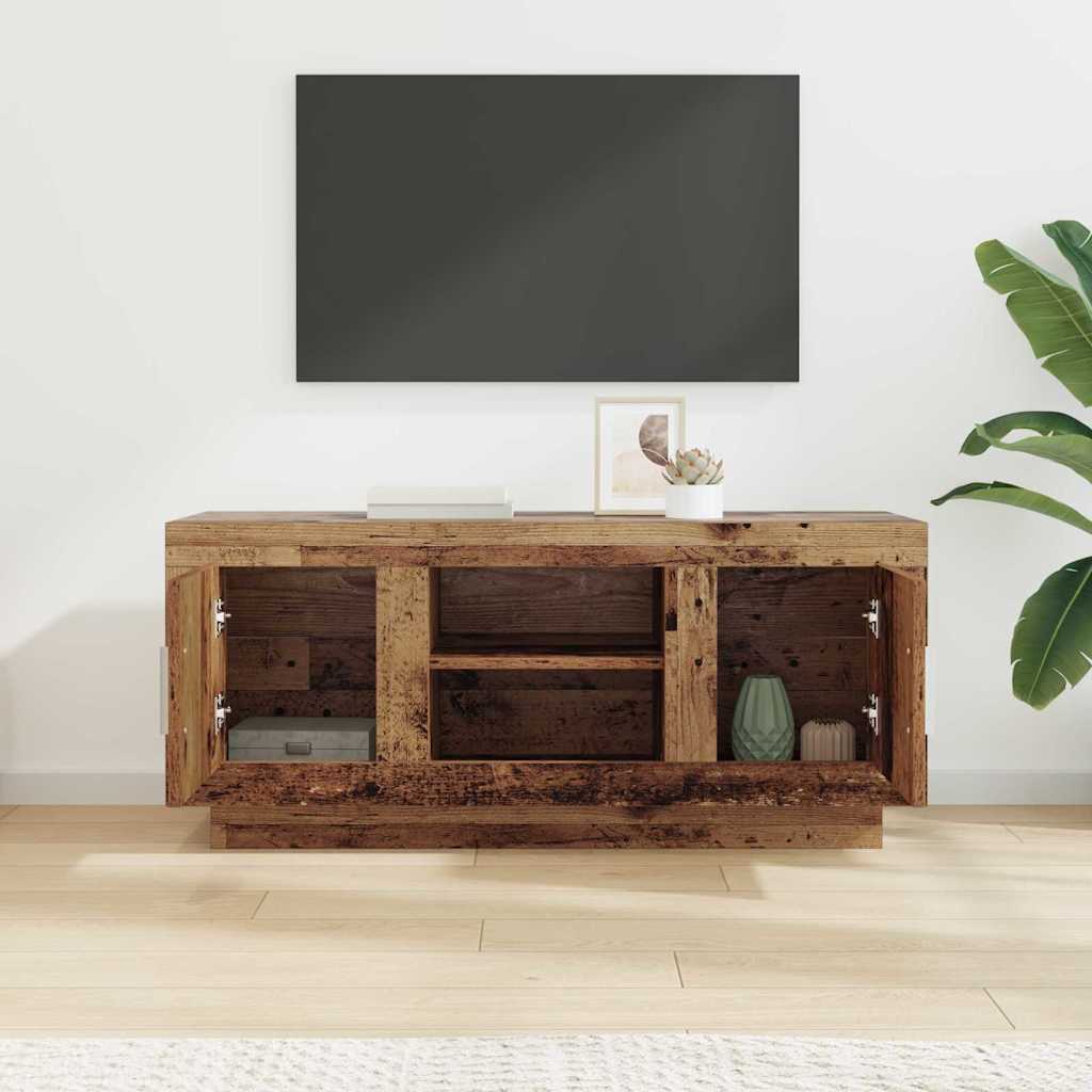 vidaXL Szafka pod telewizor Stare drewno 102 x 35 x 45 cm