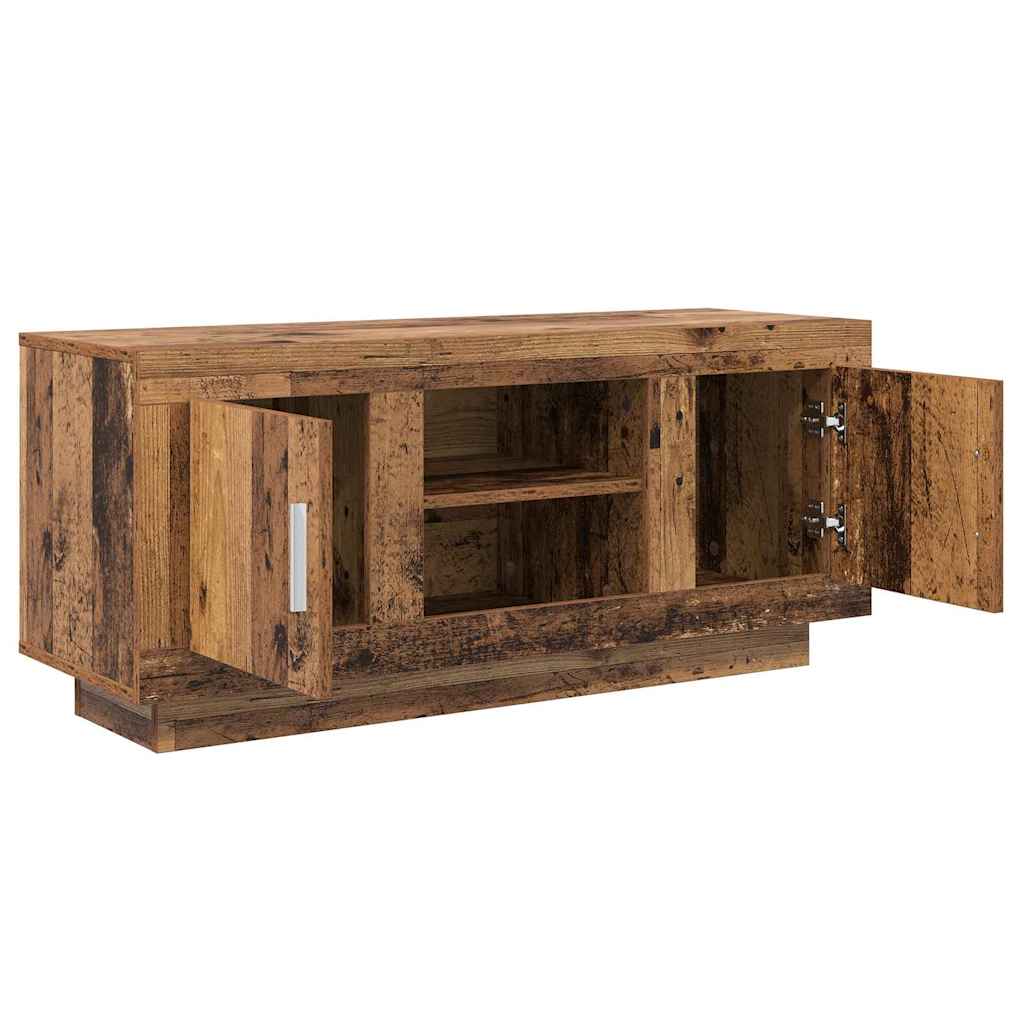 vidaXL Szafka pod telewizor Stare drewno 102 x 35 x 45 cm