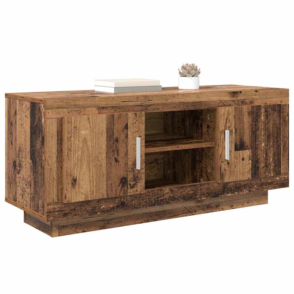 vidaXL Szafka pod telewizor Stare drewno 102 x 35 x 45 cm