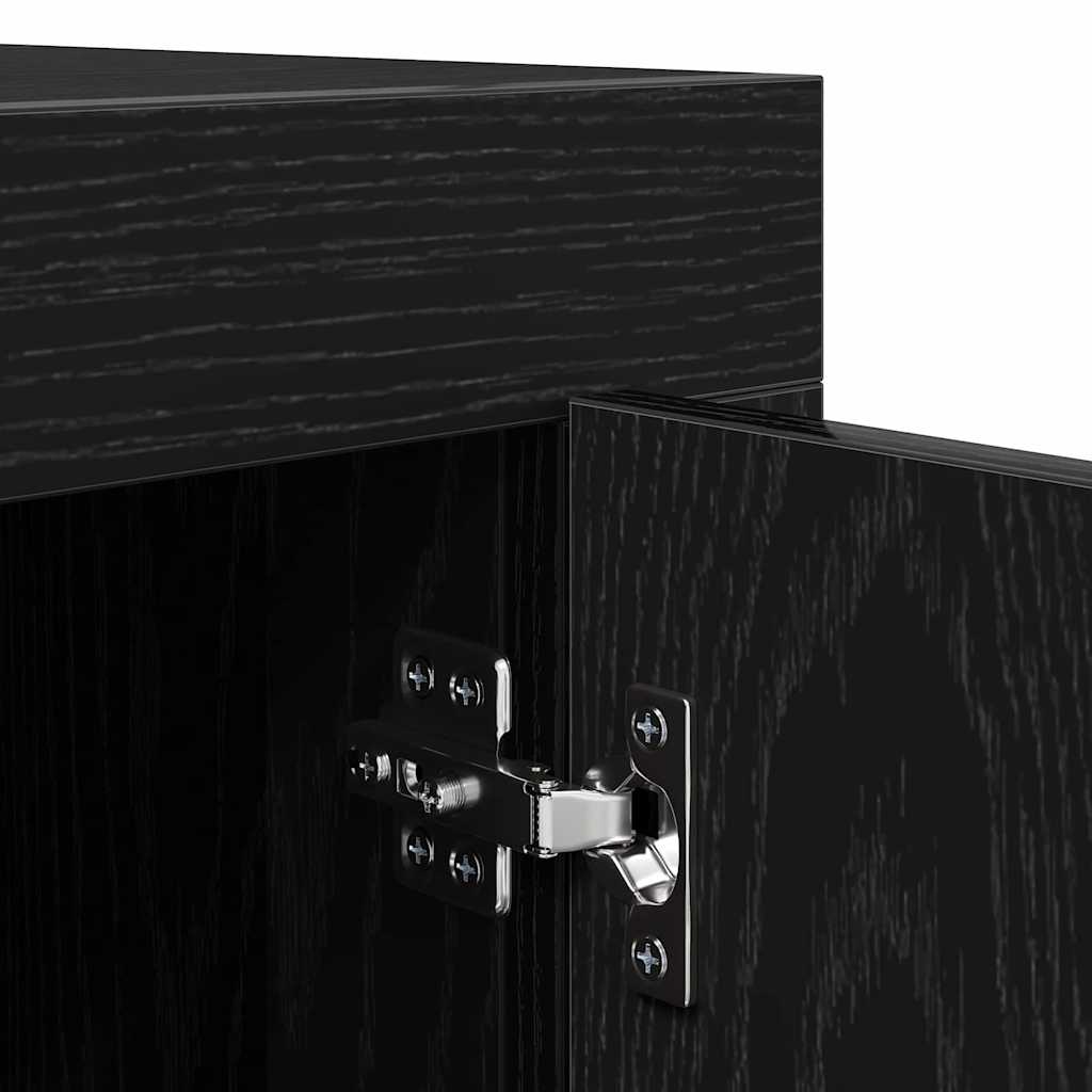 vidaXL Szafka pod telewizor Czarny Dąb 102 x 35 x 45 cm